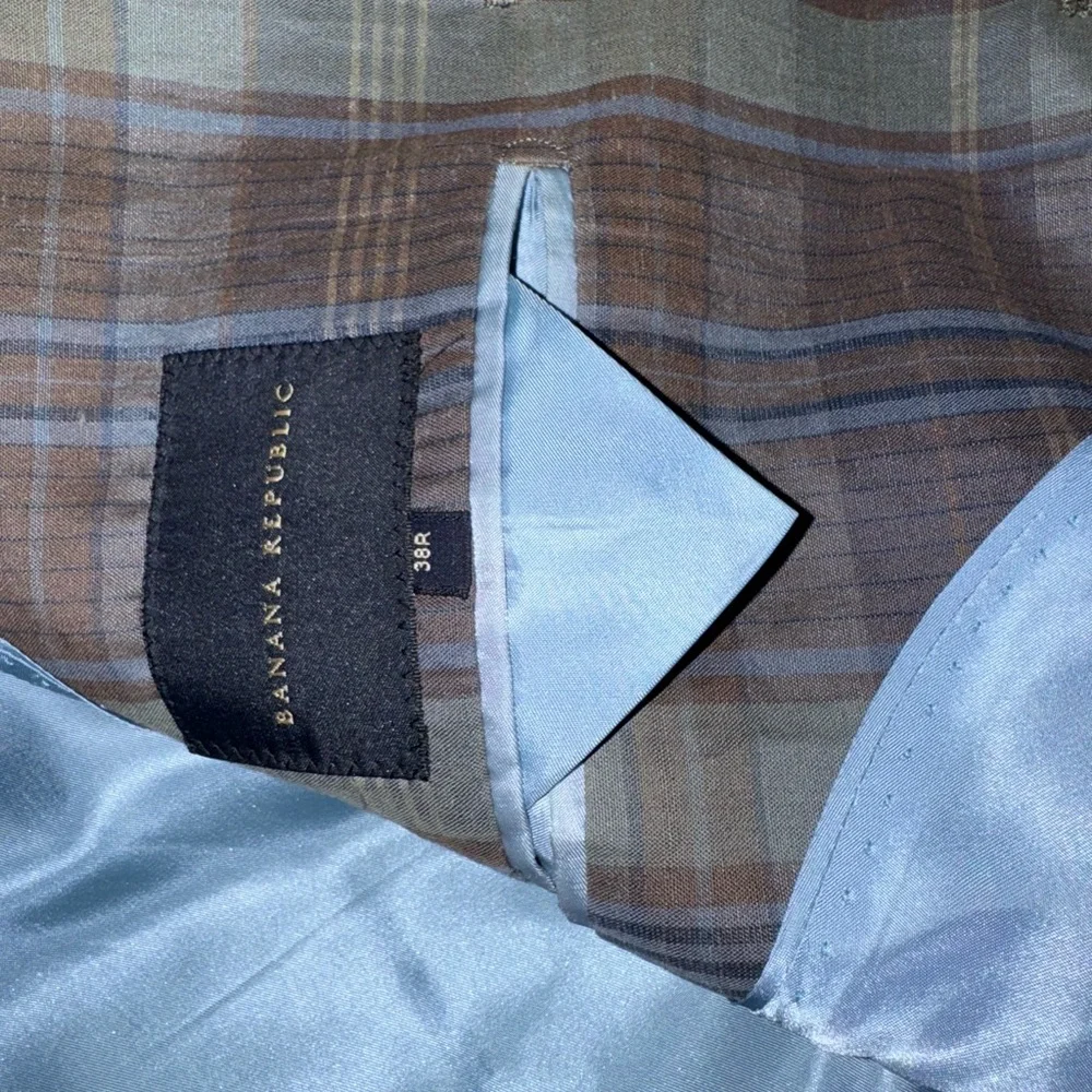 Banana Republic Plaid Sport Coat 36R - Picture 9 of 12